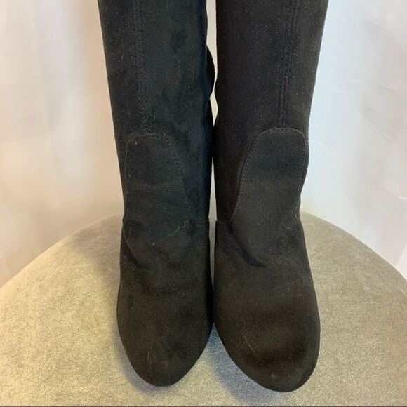 STEVE Madden Gorgeous Black suede over the knee boots size 5.5 - Picture 6 of 12